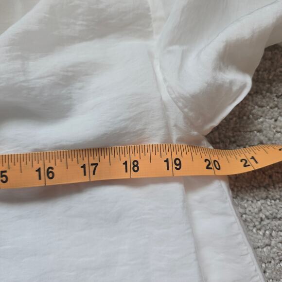 & Other Stories Voluminous Maxi Dress White Size S Oversized Tired Kaftan - Picture 9 of 10